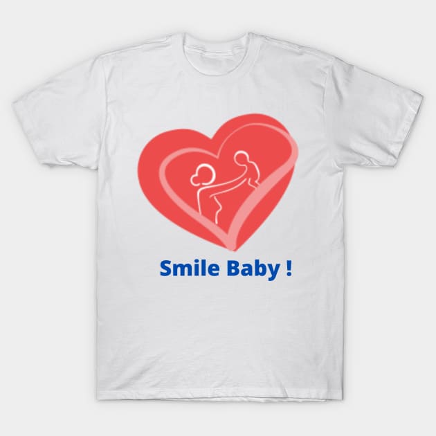 Baby Smile T-Shirt by Gnanadev